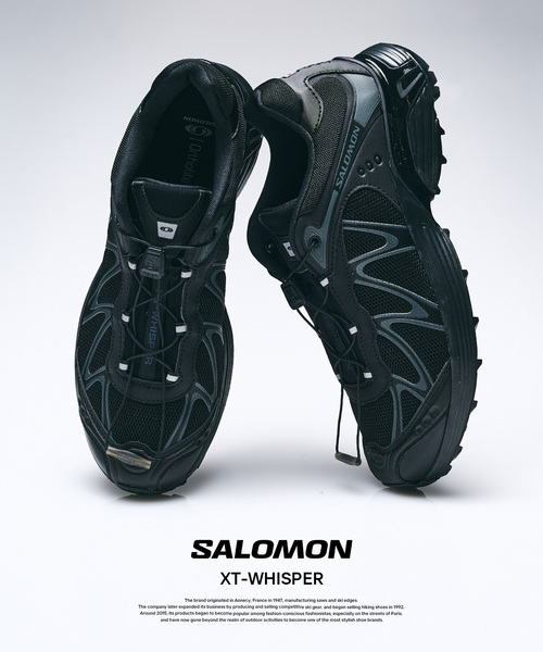 417 EDIFICE（フォーワンセブンエディフィス）の「【SALOMON / サロモン】 XT-WHISPER（スニーカー・メンズ・ブラック・26cm/27.5cm/28cm/28.5cm/29cm/27cm/26.5cm）」の4枚目の写真