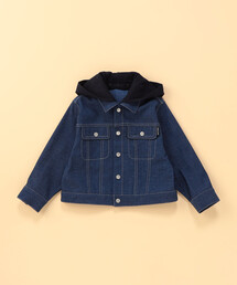 COMME CA ISM | デニムライクストレッチ フード付き Gジャン (ベビーサイズ)(ブルゾン)