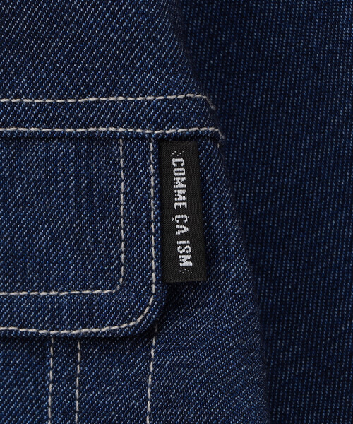 COMME CA ISM(コムサイズム)の「デニムライクストレッチ フード付き Gジャン (ベビーサイズ)(ブルゾン・キッズ・ブルー・80-90cm)」の8枚目の写真