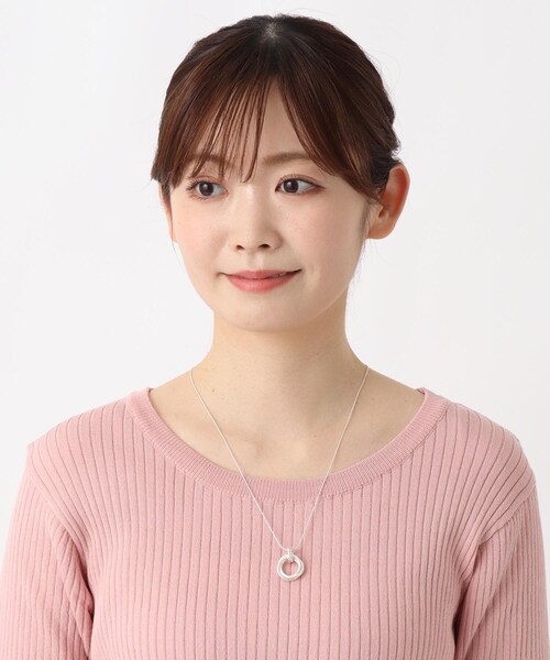 ITS'DEMO（イッツデモ）の「連リングスライドネックレス（ネックレス・レディース・シルバー系/ゴールド系・00）」の3枚目の写真