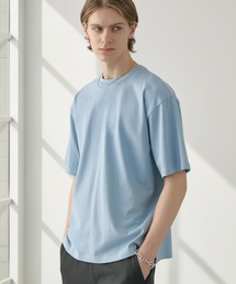 【EASENCE】<COMFORT EDITシリーズ>接触冷感 ボックスシルエット サイドスリット ベーシック 半袖Tシャツ / UVカット