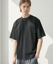 EASENCE | 接触冷感 ボックスシルエット サイドスリット ベーシック 半袖Tシャツ / UVカット＜COMFORT EDITシリーズ＞【EASENCE】(Tシャツ/カットソー)
