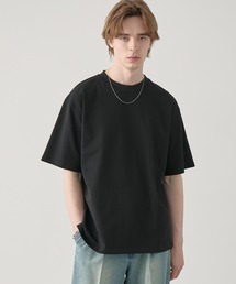 EASENCE（イーズエンス）の「【EASENCE】＜COMFORT EDITシリーズ＞接触冷感 ボックスシルエット サイドスリット ベーシック 半袖Tシャツ / UVカット（Tシャツ/カットソー）」