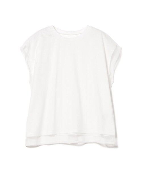 BEAMS HEART(ビームスハート)の「チュール フレンチ Tシャツ(Tシャツ/カットソー・レディース・グレー/オフホワイト/ブラック・FREE)」の2枚目の写真