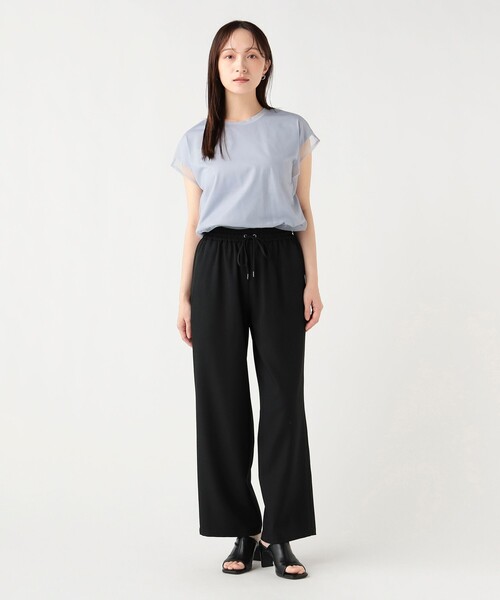 BEAMS HEART(ビームスハート)の「チュール フレンチ Tシャツ(Tシャツ/カットソー・レディース・グレー/オフホワイト/ブラック・FREE)」の4枚目の写真