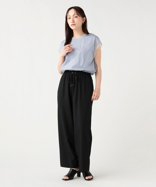 BEAMS HEART(ビームスハート)の「チュール フレンチ Tシャツ(Tシャツ/カットソー・レディース・グレー/オフホワイト/ブラック・FREE)」の5枚目の写真