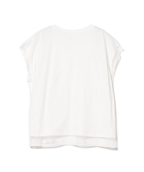 BEAMS HEART(ビームスハート)の「チュール フレンチ Tシャツ(Tシャツ/カットソー・レディース・グレー/オフホワイト/ブラック・FREE)」の12枚目の写真