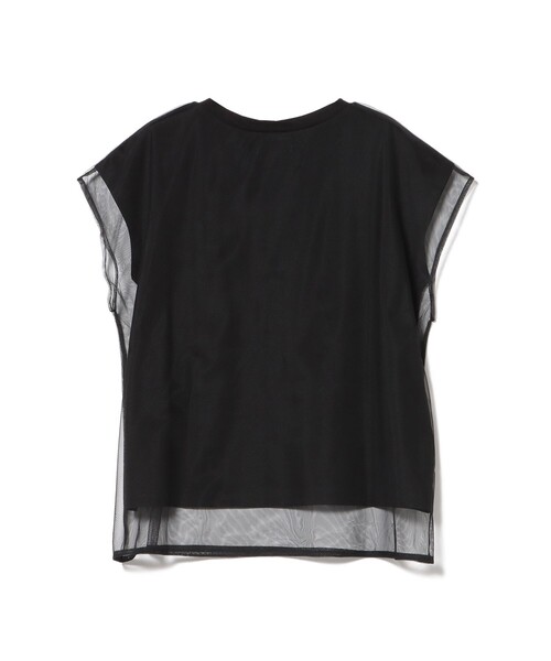BEAMS HEART(ビームスハート)の「チュール フレンチ Tシャツ(Tシャツ/カットソー・レディース・グレー/オフホワイト/ブラック・FREE)」の14枚目の写真