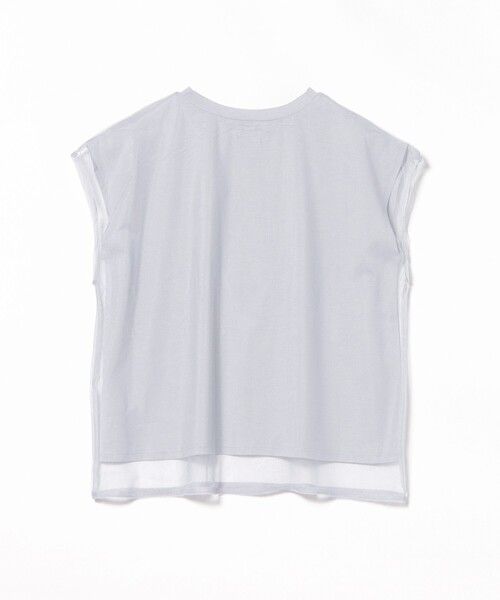 BEAMS HEART(ビームスハート)の「チュール フレンチ Tシャツ(Tシャツ/カットソー・レディース・グレー/オフホワイト/ブラック・FREE)」の18枚目の写真
