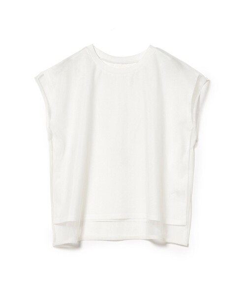 BEAMS HEART(ビームスハート)の「チュール フレンチ Tシャツ(Tシャツ/カットソー・レディース・グレー/オフホワイト/ブラック・FREE)」の21枚目の写真