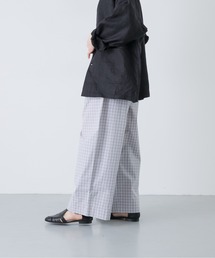 かぐれ | ギンガムタックワイドパンツ(その他パンツ)