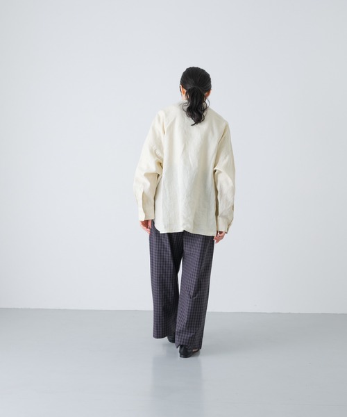 かぐれ(カグレ)の「ギンガムタックワイドパンツ(その他パンツ・レディース・チャコールグレー/グレー・FREE)」の8枚目の写真