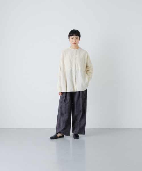 かぐれ(カグレ)の「ギンガムタックワイドパンツ(その他パンツ・レディース・チャコールグレー/グレー・FREE)」の9枚目の写真