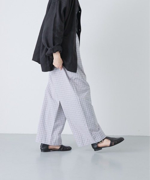 かぐれ(カグレ)の「ギンガムタックワイドパンツ(その他パンツ・レディース・チャコールグレー/グレー・FREE)」の12枚目の写真