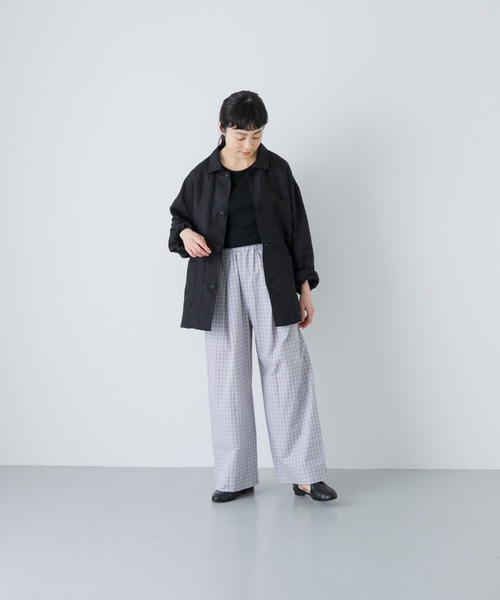 かぐれ(カグレ)の「ギンガムタックワイドパンツ(その他パンツ・レディース・チャコールグレー/グレー・FREE)」の14枚目の写真