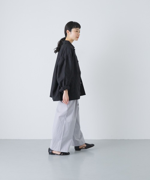 かぐれ(カグレ)の「ギンガムタックワイドパンツ(その他パンツ・レディース・チャコールグレー/グレー・FREE)」の15枚目の写真