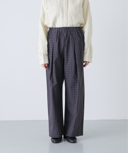 かぐれ(カグレ)の「ギンガムタックワイドパンツ(その他パンツ・レディース・チャコールグレー/グレー・FREE)」の16枚目の写真