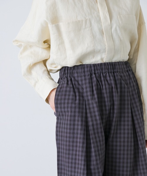 かぐれ(カグレ)の「ギンガムタックワイドパンツ(その他パンツ・レディース・チャコールグレー/グレー・FREE)」の20枚目の写真