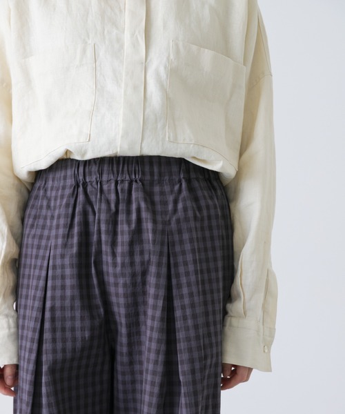 かぐれ(カグレ)の「ギンガムタックワイドパンツ(その他パンツ・レディース・チャコールグレー/グレー・FREE)」の18枚目の写真