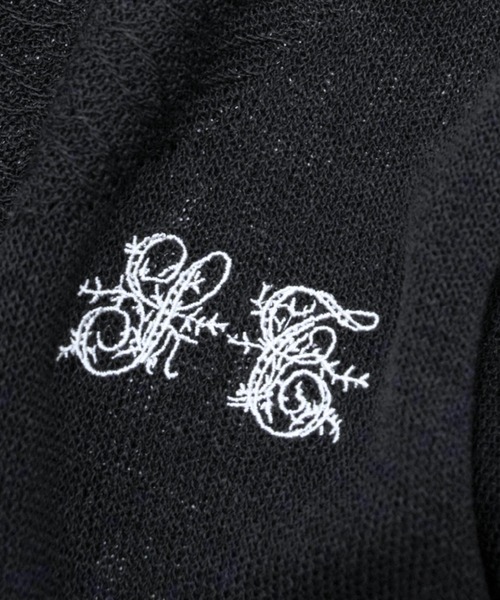 SHINYAKOZUKA(シンヤコヅカ)の「【SHINYAKOZUKA】 ANTIQUE KNITTED SHIRT(シャツ/ブラウス・メンズ・ブラック/キナリ・MEDIUM)」の4枚目の写真
