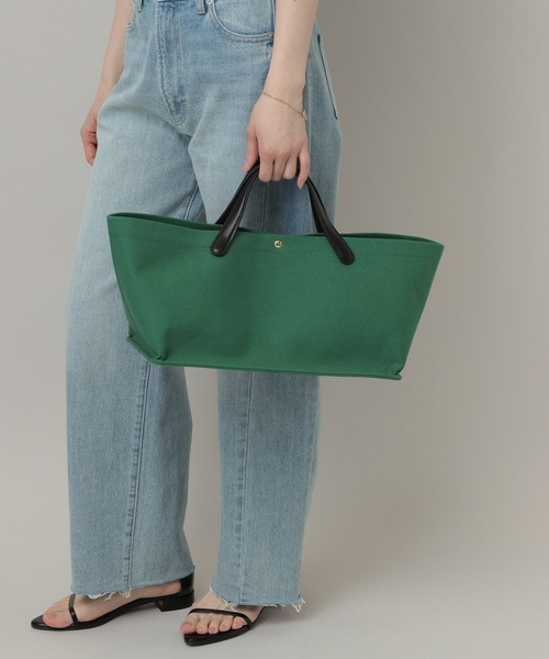 A part by（アパートバイ）の「【セレクト】Artesanos_ワイドトートバッグ（トートバッグ・レディース・ブラック/グリーン・FREE）」の3枚目の写真