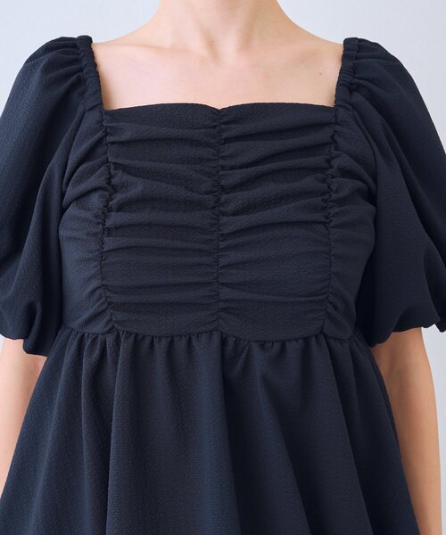 La boutique BonBon(ラブティックボンボン)の「【最強モテ系】バルーンペプラムブラウス(シャツ/ブラウス・レディース・ネイビー/オフホワイト/サックスブルー・FREE)」の22枚目の写真