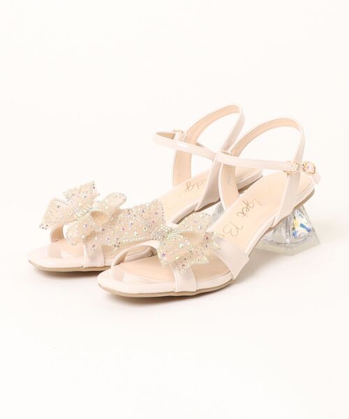 Bridget Birkin(ブリジットバーキン)の「【Bridget Birkin】ジュエリーチュールリボンサンダル(562012)(サンダル・レディース・シルバー/ブラック系その他/ホワイト系その他・23/22.5/24/23.5)」の2枚目の写真