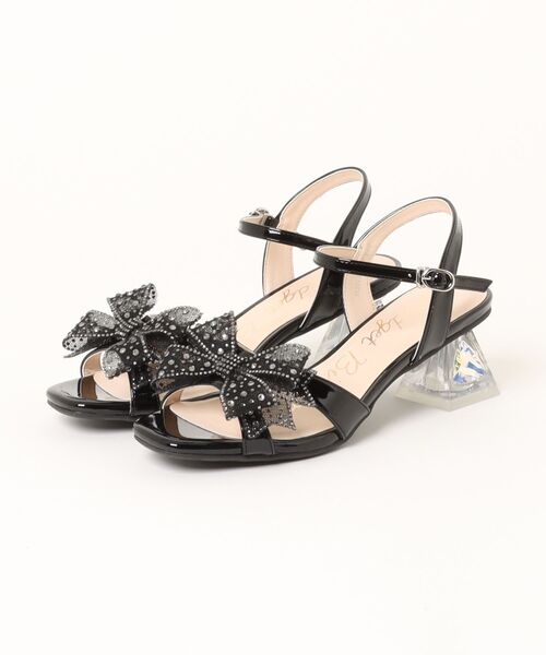 Bridget Birkin(ブリジットバーキン)の「【Bridget Birkin】ジュエリーチュールリボンサンダル(562012)(サンダル・レディース・シルバー/ブラック系その他/ホワイト系その他・23/22.5/24/23.5)」の3枚目の写真