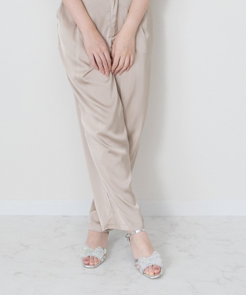 Bridget Birkin(ブリジットバーキン)の「【Bridget Birkin】ジュエリーチュールリボンサンダル(562012)(サンダル・レディース・シルバー/ブラック系その他/ホワイト系その他・23/22.5/24/23.5)」の4枚目の写真