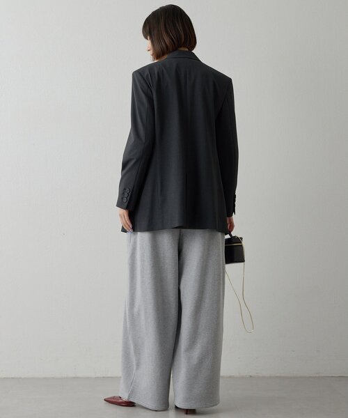Whim Gazette(ウィムガゼット)の「<WEB限定&一部店舗>ストレッチジャケット(テーラードジャケット・レディース・チャコールグレー・FREE)」の6枚目の写真