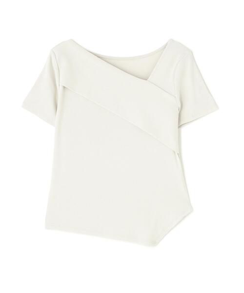 NATURAL BEAUTY BASIC（ナチュラルビューティーベーシック）の「◇アシメネックリブカットソー（Tシャツ/カットソー・レディース・ブラック/グレー/イエロー・FREE）」の22枚目の写真