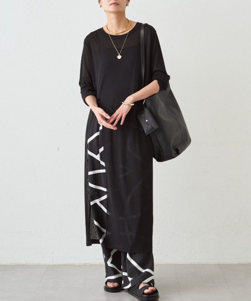 シアーハイスリットワンピース（ワンピース）｜LOUNGEDRESS（ラウンジ