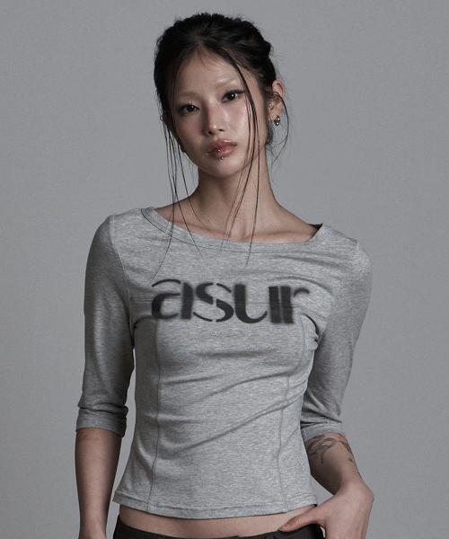 as you are(アズユーアー)の「ソーイングボートネックスリーブメランジ(Tシャツ/カットソー・レディース・その他・OS)」の3枚目の写真