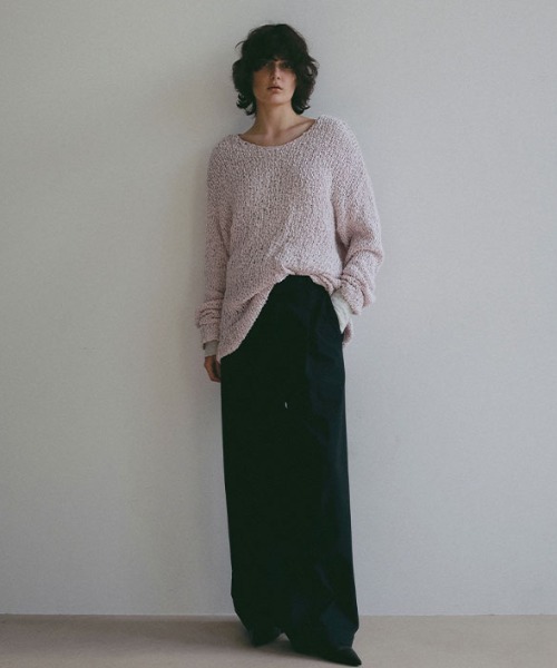 ETRE TOKYO(エトレトウキョウ)の「ボンディングタックパンツ(その他パンツ・レディース・ネイビー/ベージュ・M/S)」の3枚目の写真