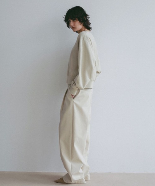 ETRE TOKYO(エトレトウキョウ)の「ボンディングタックパンツ(その他パンツ・レディース・ネイビー/ベージュ・M/S)」の13枚目の写真