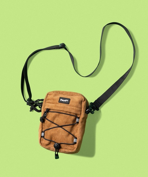 HUF(ハフ)の「CORDUROY BOWERY SIDE BAG(ショルダーバッグ・メンズ・ブラック/ダークパープル/ブラウン・O/S)」の2枚目の写真