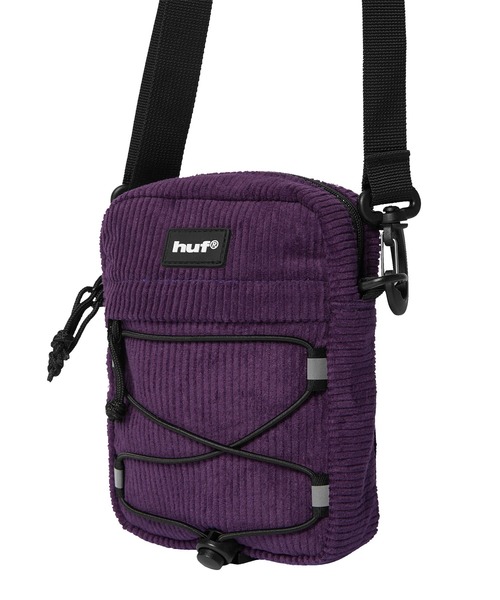HUF(ハフ)の「CORDUROY BOWERY SIDE BAG(ショルダーバッグ・メンズ・ブラック/ダークパープル/ブラウン・O/S)」の6枚目の写真