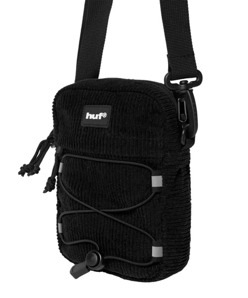 HUF(ハフ)の「CORDUROY BOWERY SIDE BAG(ショルダーバッグ・メンズ・ブラック/ダークパープル/ブラウン・O/S)」の4枚目の写真