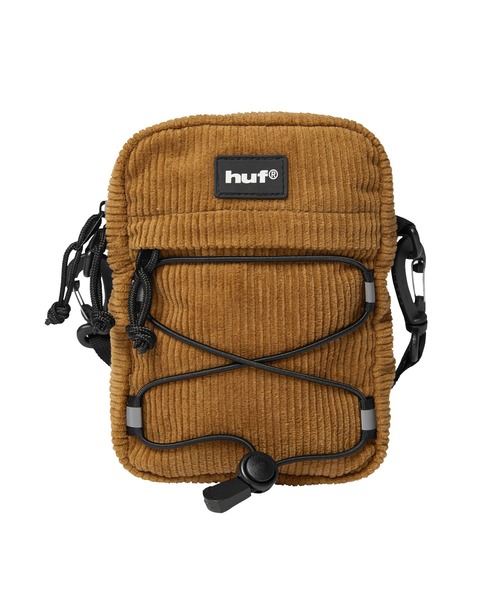 HUF(ハフ)の「CORDUROY BOWERY SIDE BAG(ショルダーバッグ・メンズ・ブラック/ダークパープル/ブラウン・O/S)」の8枚目の写真