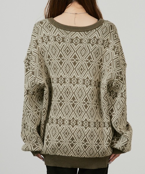 superNova.(スーパーノヴァ)の「superNova. Hexagram knit cardigan / SN-105B 秋服 冬服(カーディガン/ボレロ・メンズ・オリーブ・M/S)」の11枚目の写真