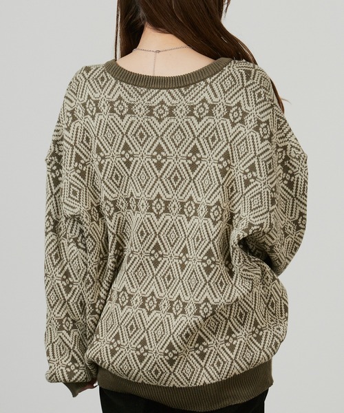 superNova.(スーパーノヴァ)の「superNova. Hexagram knit cardigan / SN-105B 秋服 冬服(カーディガン/ボレロ・メンズ・オリーブ・M/S)」の15枚目の写真