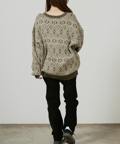 superNova.(スーパーノヴァ)の「superNova. Hexagram knit cardigan / SN-105B 秋服 冬服(カーディガン/ボレロ・メンズ・オリーブ・M/S)」の16枚目の写真