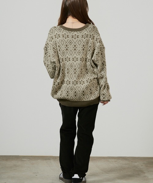 superNova.(スーパーノヴァ)の「superNova. Hexagram knit cardigan / SN-105B 秋服 冬服(カーディガン/ボレロ・メンズ・オリーブ・M/S)」の17枚目の写真