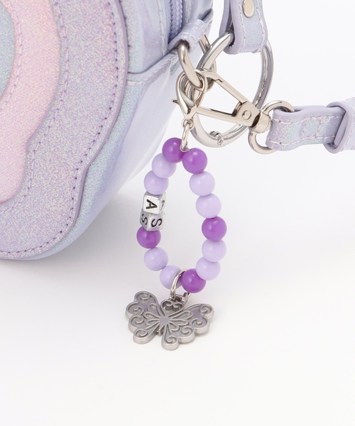 ANNA SUI mini(アナスイ・ミニ)の「バタフライビームショルダーバッグ(ショルダーバッグ・キッズ・ラベンダー/サックスブルー・F)」の6枚目の写真