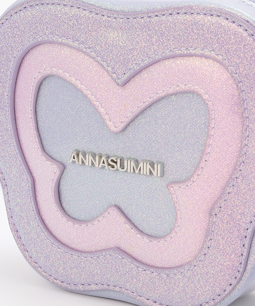 ANNA SUI mini(アナスイ・ミニ)の「バタフライビームショルダーバッグ(ショルダーバッグ・キッズ・ラベンダー/サックスブルー・F)」の7枚目の写真
