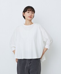 コットン強撚天竺Aラインプルオーバー