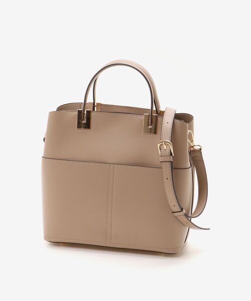 le.coeur blanc(ルクールブラン)の「スクエア2WAYトートバッグ(トートバッグ・レディース・ベージュ/ブラック・FREE)」の17枚目の写真