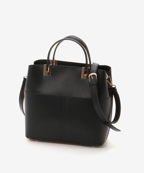 le.coeur blanc(ルクールブラン)の「スクエア2WAYトートバッグ(トートバッグ・レディース・ベージュ/ブラック・FREE)」の18枚目の写真