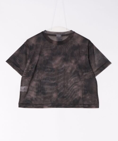 PUMA（プーマ）の「《PUMA》ESS ELEVATED ｼｱｰ SS AOP Tｼｬﾂ（Tシャツ/カットソー・レディース・ブラック系・S/M/L/XL）」の2枚目の写真