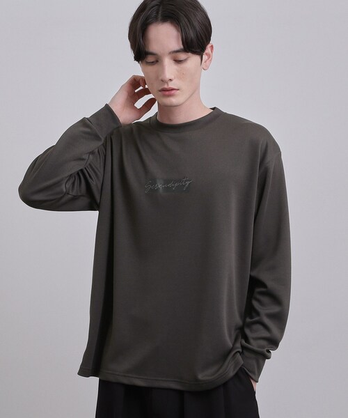 tk.TAKEO KIKUCHI(ティーケータケオキクチ)の「ボックスロゴTシャツ(Tシャツ/カットソー・メンズ・チャコールグレー/ブラック/ホワイト・04/03/02)」の3枚目の写真